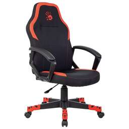 A4TECH Кресло игровое Bloody GC-190 черный/красный текстиль/эко.кожа крестов. пластик
