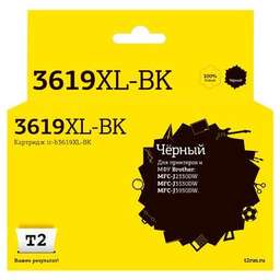 T2 Картридж IC-B3619XL-BK, LC3619XL-BK, черный / IC-B3619XL-BK