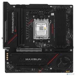 MAXSUN MS-Terminator B850M PRO II WIFI7 (Socket AM5, mATX, 4*DDR5(192Gb), DP/HDMI, 2*SATA3, 3*M.2, 1*PCIEx16/1*PCIEx1, 1* Type-C, 4*USB 2.0, 4*USB 3.2, LAN 1*2.5G, SPDIF, WiFi7, RTL)