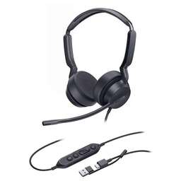 YEALINK Гарнитура UH42 SE, для компьютера, накладные, проводные, черный