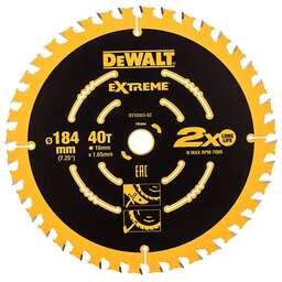 DEWALT Диск пильный по лам./ДСП DT10303-QZ d=184мм d(посад.)=16мм (торцовочные пилы)