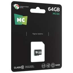 MORE CHOICE (4620202552280) 64Gb Micro-SD Class10 V10 MC64