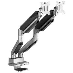 ULTRAMOUNTS Кронштейн для мониторов UM718 серый 17"-35" макс.15кг крепление к столешнице поворот и наклон