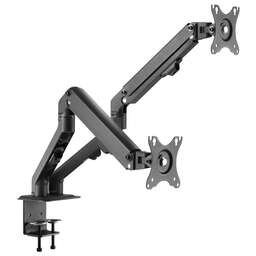 ULTRAMOUNTS Кронштейн для мониторов UM729 черный 17"-27" макс.7кг крепление к столешнице поворот и наклон