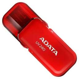 A-DATA Флешка USB UV240 64ГБ, USB2.0, красный auv240-64g-rrd