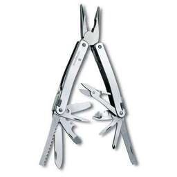VICTORINOX Мультитул SwissTool Spirit X Plus Ratchet, 36 функций, серебристый [3.0236.n]