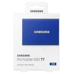 Samsung T7 Portable Внешний твердотельный накопитель 2Тб, синий
