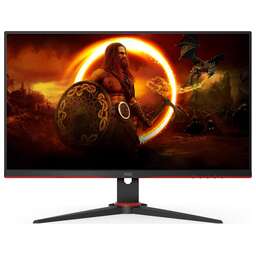 AOC 23.8" Монитор Gaming 24G2ZE, 1920x1080, IPS, 240Гц, 2хHDMI, 1хDP, черный/красный