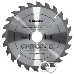 BELMASH Диск пильный 190×1,6/1,4×30/25,4/22,2 24Т