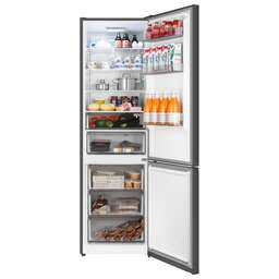 WEISSGAUFF Холодильник двухкамерный WRK 2010 Full NoFrost Inverter Dark Full No Frost, инверторный, серый