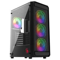 BLOODY Корпус BD-CC114 черный без БП ATX 8x120mm 1xUSB2.0 1xUSB3.0 audio bott PSU