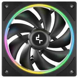 DEEPCOOL Вентилятор для корпуса FL12 SE ARGB 120х120x25 черный 4-pin 28.67дБ (R-FL12SE-BKAPN1-G) Ret