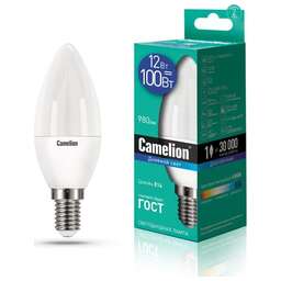 CAMELION (13691) LED12-C35/865/E14/12Вт/6500К