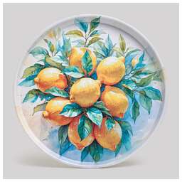 AGNESS ПОДНОС СЕРВИРОВОЧНЫЙ "CITRUS CHARM" 33*2,1 СМ 898-244