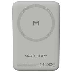MAGSSORY Мобильный аккумулятор PBN013t 10000mAh QC/PD 15W 3A USB-C беспров.зар. титановый