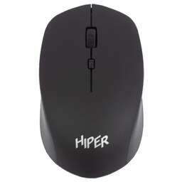 HIPER Мышь беспроводная HOMW-091 /1000-1600 dpi/оптический/4 кнопки/Soft-touch покрытие/USB-приемник/2,4 ГГц/батарея 1хАА/черный (HOMW-091)