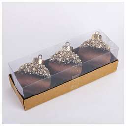 ВОЛШЕБНАЯ СТРАНА Набор шаров SYQB- 0124047, 3шт, 8см (108508)