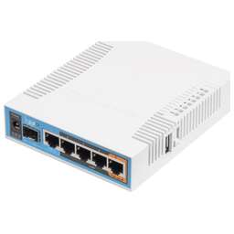 MIKROTIK Роутер беспроводной hAP ac (RB962UIGS-5HACT2HNT) AC1750 10/100/1000BASE-TX/SFP белый