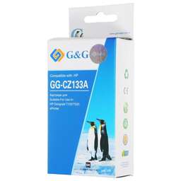 G&G Картридж струйный GG-CZ133A черный (73мл) для HP DJ T120/T520