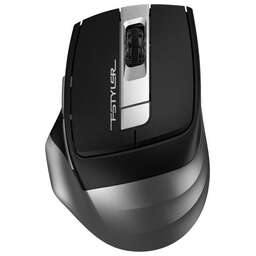 A4TECH Мышь Fstyler FB35S серый/черный оптическая 2000dpi беспров. BT/Radio USB для ноутбука 5but (FB35S USB SMOKY GREY)