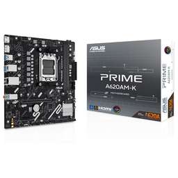 ASUS Материнская плата PRIME A620AM-K AM5 mATX 2xDDR5 PCIEx16 PCIEx1 M.2 DP HDMI GLAN