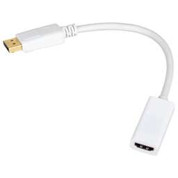 NONAME Переходник HDMI (f) - DisplayPort (m), белый