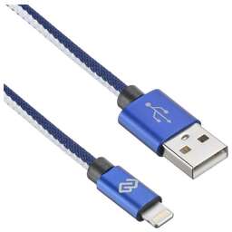 DIGMA Кабель LIGHT-1.2M-BL USB (m)-Lightning (m) 1.2м синий