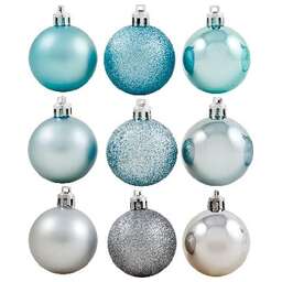 ВОЛШЕБНАЯ СТРАНА Шары Иней 6 см 9 шт/уп 001271