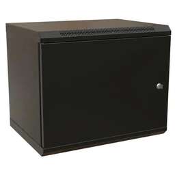 WRLINE Шкаф коммутационный WR-TW-1566-SR-RAL9004 настенный, металлическая передняя дверь, 15U, 600x775x600 мм