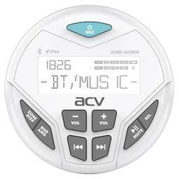 ACV MARINE AMR-601RW морской ресивер круглый/белый/4х50Вт/Bluetooth/USB/SD/FM/AM/