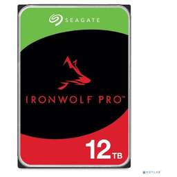 SEAGATE 12TB Ironwolf Pro (ST12000NT001) {SATA 6.0Gb/s, 7200 rpm, 256mb buffer, 3.5", для NAS}