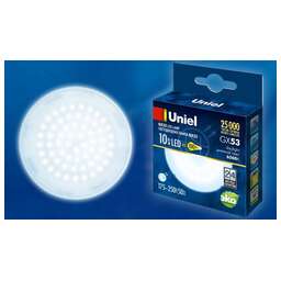 UNIEL (UL-00005313) LED-GX53-10W/6500K/GX53/FR PLZ01WH