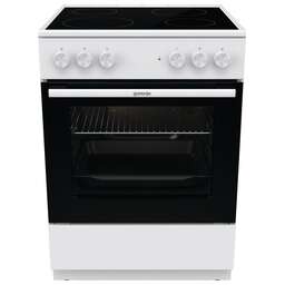GORENJE Электрическая плита GEC6A11WG, стеклокерамика, без крышки, белый