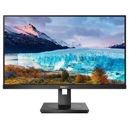 PHILIPS Монитор 23.8" 243S1 IPS, 1920x1080, 75Hz, 4ms, 300сd/m, 1000:1 | HDMI(1.4), DP(1.2), Type-C(PD-65W), 4xUSB | HAS, Pivot, Swivel, InPSU, Speakers, Vesa 100, Black