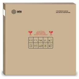 CACTUS Доска стеклянная CS-GBD-120x150-WT стеклянная белый 120x150см стекло