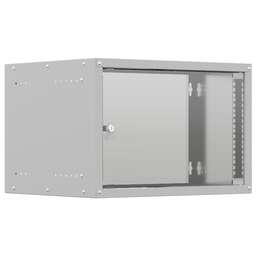 NTSS Шкаф коммутационный Lime -WL6U5545GS настенный, стеклянная передняя дверь, 6U, 550x370x450 мм