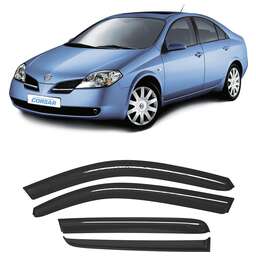 CORSAR Дефлекторы Nissan Primera P12 01-08 седан/хетчбек, нак., 4шт