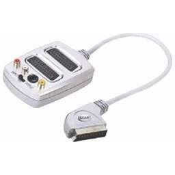 REXANT (17-1132) SCART PLUG - 2Х SCART SOCKET+3RCA JACK+S-VHS JACK W/SWITCH