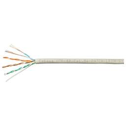 CABEUS Кабель информационный UTP-4P-CAT.5E-PATCH-LSZH-GY кат.5E U/UTP 4 пары 24AWG LSZH внутренний 305м серый