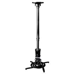 CACTUS Кронштейн для проектора CS-VM-PR01L-BK, до 10кг, потолочный, поворот и наклон, черный