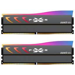 SILICON POWER Оперативная память Xpower Storm SP032GXLWU720FDK DDR5 - 2x 16ГБ 7200МГц, DIMM, Gray, Ret
