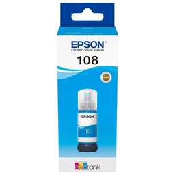 EPSON Чернила 108 C13T09C24A, для , 70мл, голубой