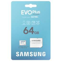 SAMSUNG Флеш карта microSDXC 64Gb EVO Plus (R/W 130/90 Mb/s, adapter) (MB-MC64SA/EU)