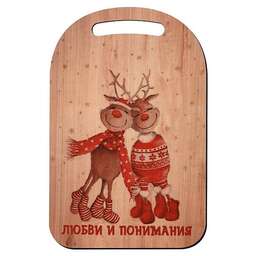 MULTIDOM Доска разделочная "Любви и понимания". Размер 29х18,5см. МБ2-152
