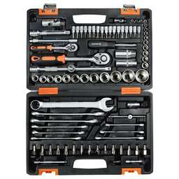 ВИХРЬ Набор инструментов, 1/2", 1/4", в кейсе 82 предм