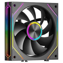 PCCOOLER Вентилятор F3 X120 BK 120мм, 4-pin, 1800об/мин, 15 - 28.4 дБ, ARGB, черный, Ret [f3x120-bkac112-gl]