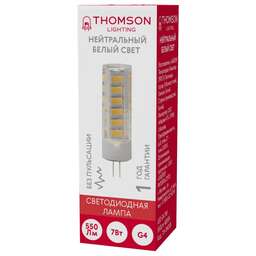 THOMSON Лампа светодиодная TH-B4208 7Вт цок.:G4 капсул. 220B св.свеч.бел.нейт. (упак.:1шт)