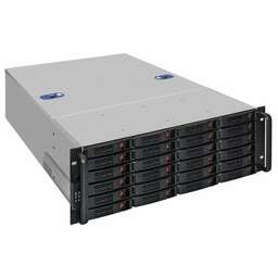 Exegate EX292260RUS Серверный корпус ExeGate Pro 4U660-HS24 <RM 19", высота 4U, глубина 660, без БП, 24xHotSwap, USB>