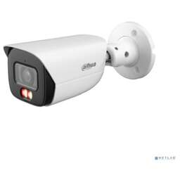 DAHUA DH-IPC-HFW3449EP-AS-IL-0600B Уличная цилиндрическая IP-видеокамера 4Мп, 1/2,9” CMOS, объектив 6.0мм, видеоаналитика,тревожные вх/вых: 1/1 , микрофон, ИК 50м, LED 50m, IP67, металл