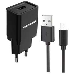 MORE CHOICE (4627151191621) NC33m 1USB 1A micro USB Black 1m